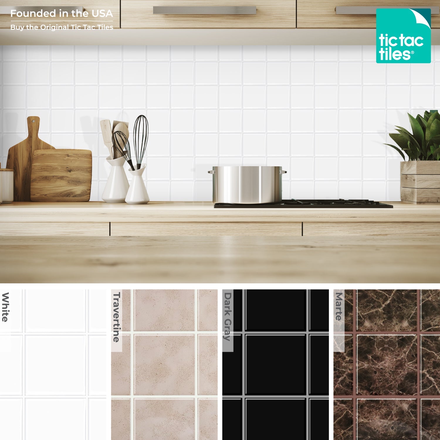 ✨NEW✨ Thicker Square White Tile