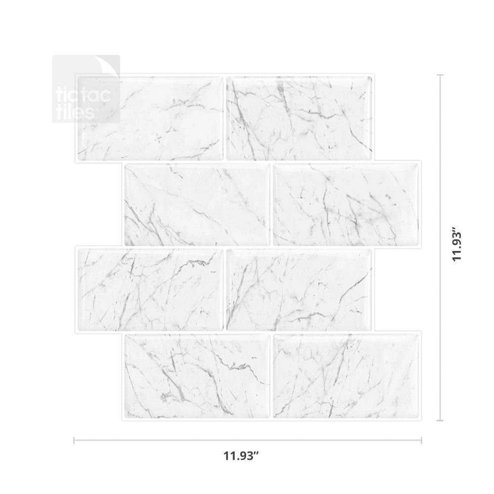 Thicker Subway Marble Tiles