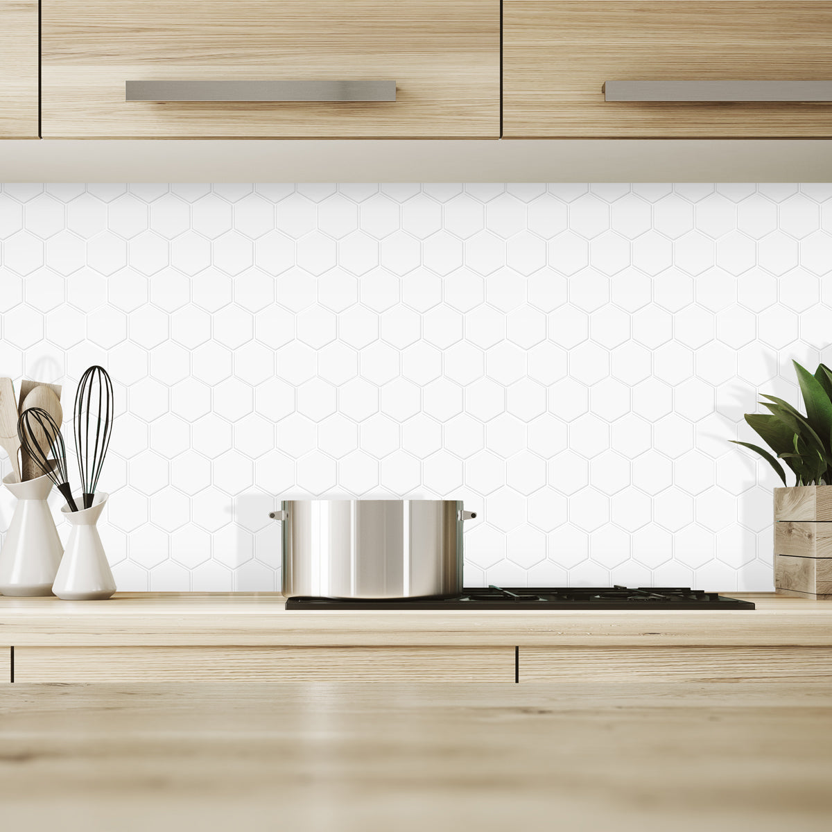 Thicker Hexagon White Tile