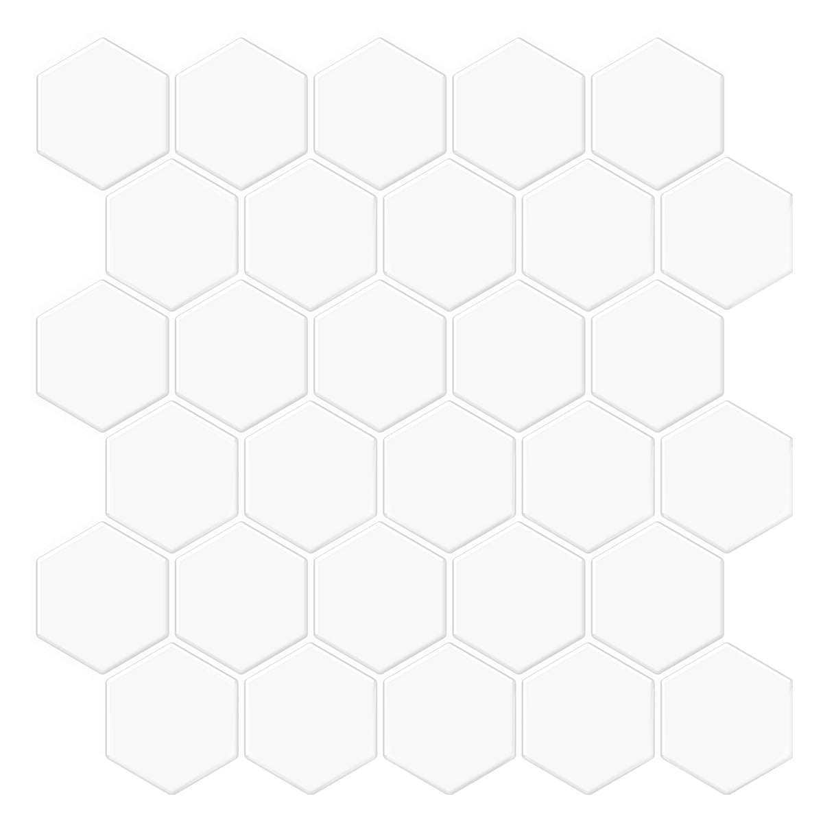 Thicker Hexagon White Tile