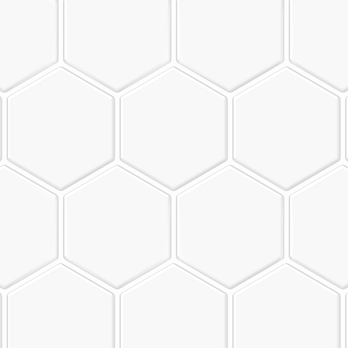 Thicker Hexagon White Tile