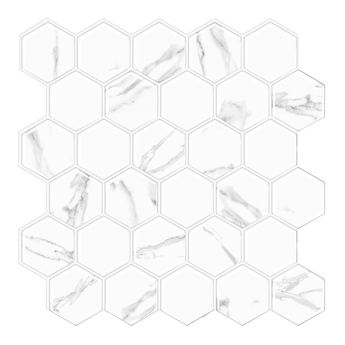 Thicker Hexagon Marble Tile