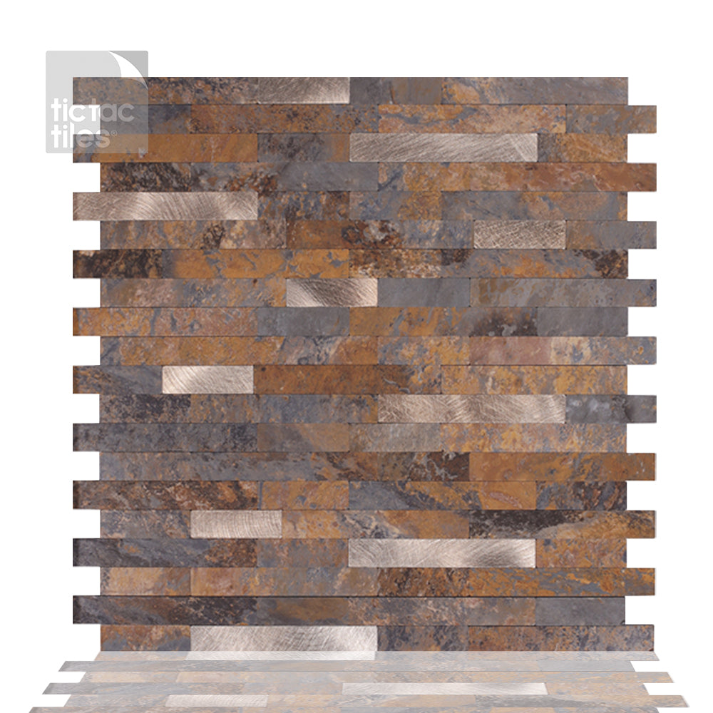 Metallic Rustic Brown Tile