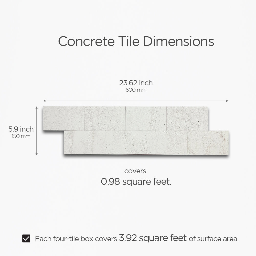 Concrete Subway Light Sand Tile